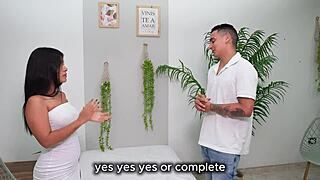 a new client turns me on and i give his massage a happy ending - camila henao