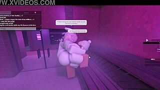 Intense fucking in the sauna with a hot lady, her body glistening under the steam.