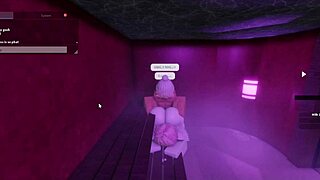 Intense fucking in the sauna with a hot lady, her body glistening under the steam.