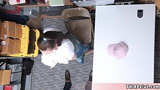 Ellen Page Lookalike Shoplifter Teen Chick Gets Her Cute Pussy Rough Fucked By A Mall Cop