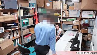 Ellen Page Lookalike Shoplifter Teen Chick Gets Her Cute Pussy Rough Fucked By A Mall Cop