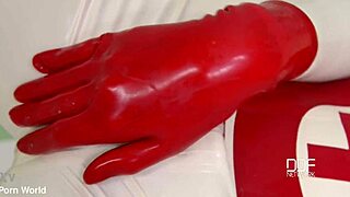 Latex Sex Goddess Self-Spanking And Masturbation Solo