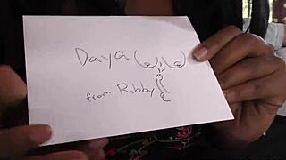 Anal whore Daya Knight experiences her first interracial gangbang