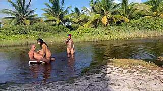 corno manso can't handle watching wife get fucked in hair by another guy and cries