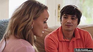 Big Tits Stepmom Will Help Her Stepson If He Gets A Job