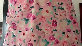 Innocent Girl in Pajamas on Spy Camera