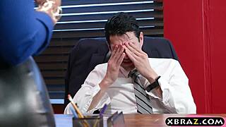 Headhunter, Persuasive Latina Milf with Big Curves, Seduces!