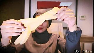 relaxing sounds of medical gloves in a hospital setting with latex and nurse patient interaction