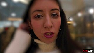 Public Pee In Jeans In Shopping Mall, So Wet And Naughty!