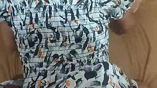 Young Wife In Short Dress Cheats On Husband With Neighbor In Doggystyle Fuck!