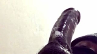 Close up super sloppy wet deepthroat blowjob amazingly sloppy cum in mouth with moans