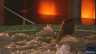 Teen Beauty Sea Rose Relaxing Naked In Warm Hot Tub