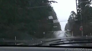 teen hottie masturbates in car with toys and fingering