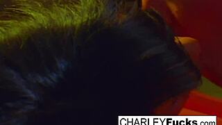 madison scott and charley tease with big tits before lesbian fucking