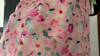 Innocent Girl in Pajamas on Spy Camera