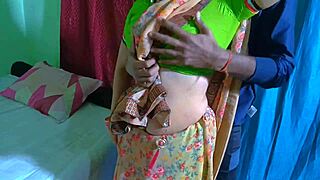 Noughty babi desi romance foreplay and fucked on bed by her brother-in-law 😘