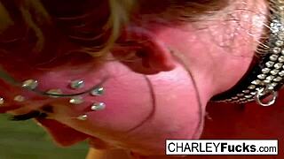 madison scott and charley tease with big tits before lesbian fucking