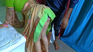 Noughty babi desi romance foreplay and fucked on bed by her brother-in-law 😘