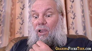 Busty Teen 18+ Rides Seniors Old Cock, Handjob And Blowjob Too?