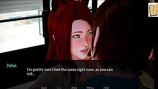 My new family explores big ass and tits in erotic game