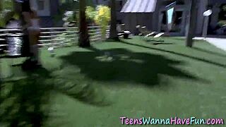 a real teen in lingerie and stockings