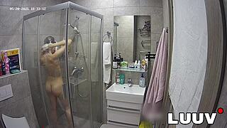 Luuv Kareflore Films Her Real Amateur Homemade Shower Routine For Her Real Life Show