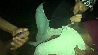 park slut sucks two dicks