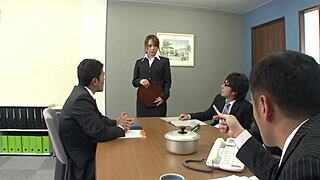 Satomi Suzuki Feels Intense Pleasure as Kinky Secretary in Office Orgy