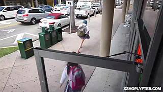 Jackie Hoff Detained for Stealing Bikini, Receives Foot Job