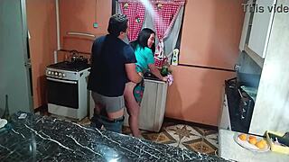 when you have a wife who loves sex you fuck her everywhere sex in the kitchen