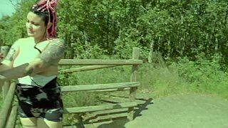 me follo a una influencer frente al mirador with big cock blowjob