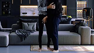 Hot Desi Couple's Boobs Kiss And Ass Lick!