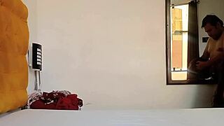 i record stepfather watching me try clothes, ending with cock in pussy