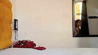 i record stepfather watching me try clothes, ending with cock in pussy