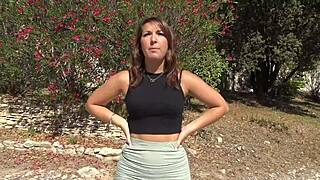 lexie tres coquine desires a big black cock outdoors