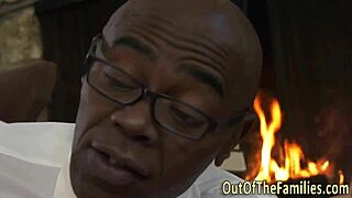 amateur jizzed by stepdad in interracial facial