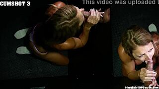Intense gloryhole blowjobs with massive cocks and cumshots