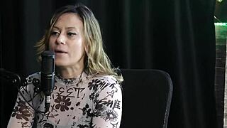 Angelica morango experiments body in sheer red