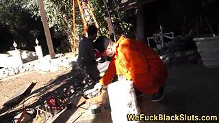 Petite teen maid receives facial cumshot