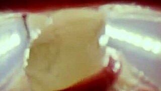 Rebel Rhyder swallows frozen cum