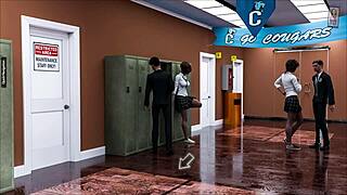 in this lost love gameplay, the redhead slut gets bound and fucked in hardcore threesome