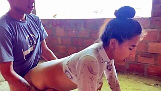 feeling intense passion while fucking my stepbrother on the terrace