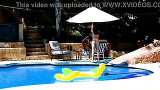 emma haize poolside huge cock pov deepthroat blowjob and facial.