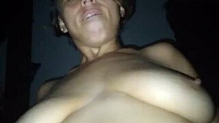 Amateur BBW fat woman in interracial scene with big black monster cock