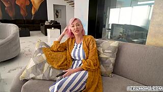 Adira Allure Helps Allen Swift Jerk Off on Raging Cock