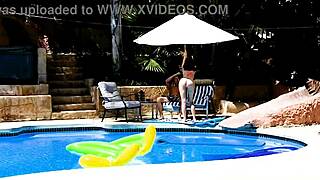 emma haize poolside huge cock pov deepthroat blowjob and facial.