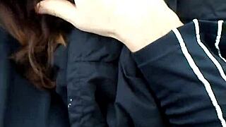 Amber's Blowjob In The Truck, With Cum In Mouth