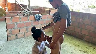 feeling intense passion while fucking my stepbrother on the terrace