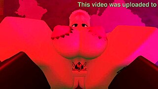 nasty white girl wanders into the hood, surrounded by thugs, learning a lesson in roblox