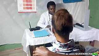 husband takes wife to gynecologist for first time, things get steamy and end with creampie